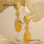 Nmse-e347-3 golden white beads / 18K