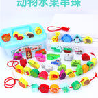 42 fruit animal beads (plastic box)