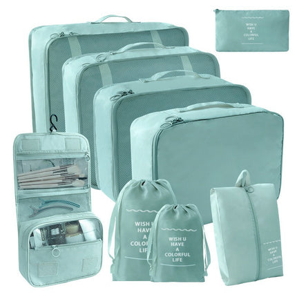 Factory direct travel portable waterproof and dustproof storage bag seven-piece clothing packaging multi-grid finishing bag large capacity