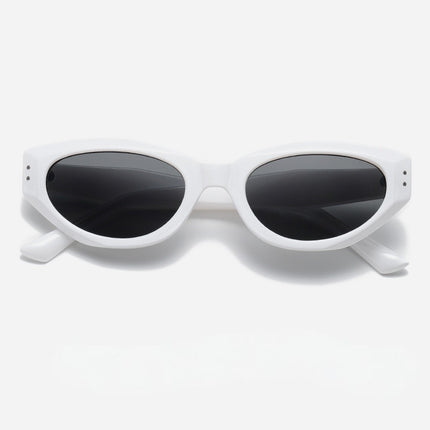 2025 New Style Functional Wind-style Cateye Sunglasses Women's Trendy Square-round Face Slimming High-grade Socialite Internet Celebrity Sunglasses