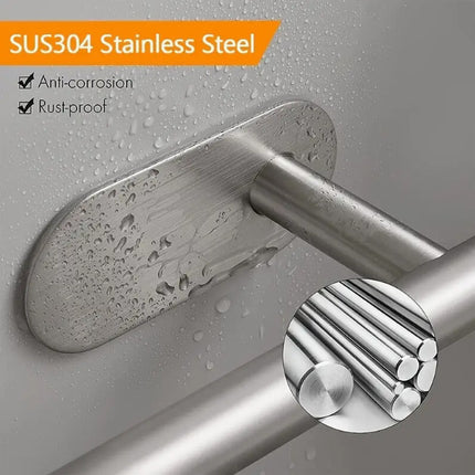 Source manufacturers directly supply Amazon paper towel rod roll paper rod non-perforated paper towel holder stainless steel toilet paper holder cross-border