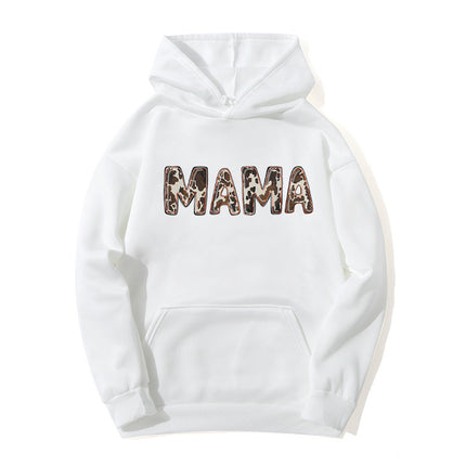 AliExpress ebay foreign trade cross-border mama printed hooded sweater autumn and winter European and American men's and women's top fashion loose