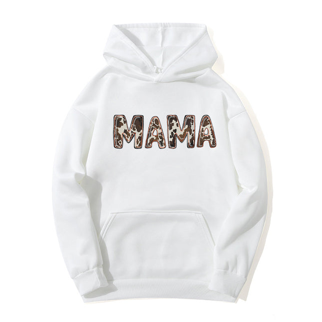 AliExpress ebay foreign trade cross-border mama printed hooded sweater autumn and winter European and American men's and women's top fashion loose