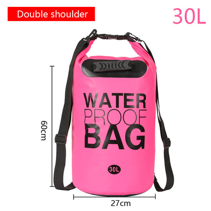 Outdoor Waterproof Bag Rafting Beach Backpack Swimsuit Clothes Mobile Phone Storage Bag Pvc Interlayer Mesh Ready Stock