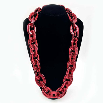 2025 Halloween Christmas Necklace Holiday Party Team Fan Ccb Thick Necklace Exaggerated Hip-Hop Big Gold Chain