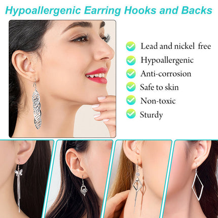 Cross border hot sale 24 grid diy jewelry earrings ear hook material wholesale tweezers jewelry opener jewelry accessories