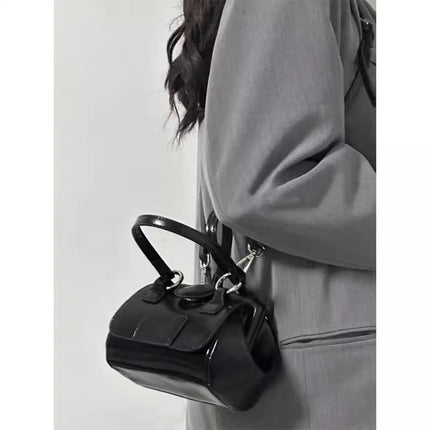 Niche Chocolate Retro Metal Buckle Mini Handbag for Women 2026 New Style Simple Versatile Shoulder Crossbody Bag