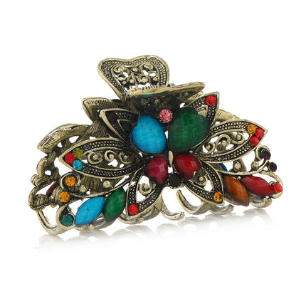 Retro Butterfly Medium Hair Grab Light Luxury Resin Grab Clip High-end High-face Value Big Grab Back Hair Accessories