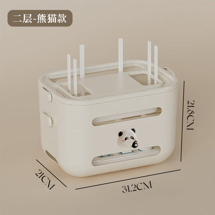 Router wifi storage box TV set-top box storage rack socket wire arrangement desktop wireless light cat placement