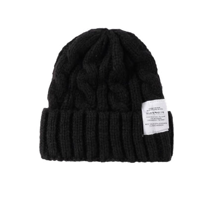 Hat Autumn and Winter Fashion Korean Knitted Hat Piled Big Head Big Brim Wool Hat All-match Face Show Small Warm Cold Hat