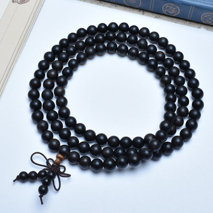 Shen Guibao Chen Xiang 8mm Double Ring Half Bracelet Barrel Bead Bracelet Five Sutra String Beads Niche Wen Play Jewelry Wholesale