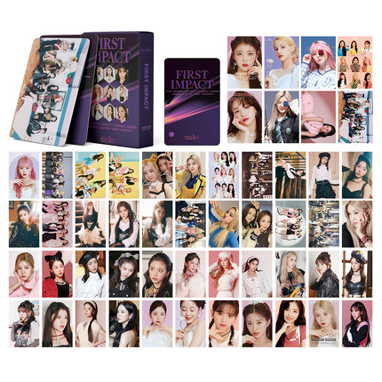 Korean Star 55 Boxed Small Cards Stray (g) I-Dle Ive Ateez Collection Lomo Cards Cross-Border