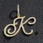 Gold single letter K