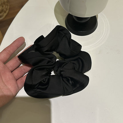 New French Style All-match Large Intestine Hair Ring High Elastic Durable Exquisite Rubber Tendons Do Not Hit with Payon Headline Elegant Hair Accessories