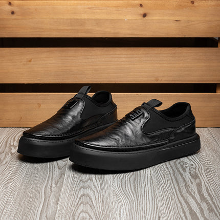 Men's Shoes Manufacturer Directly Supplies New Men's Shoes, Genuine Leather Loafers, Trendy Slip-On Breathable Casual Shoes, Leather Shoes Wholesale