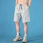 [Four-color ice silk shorts] light gray / M