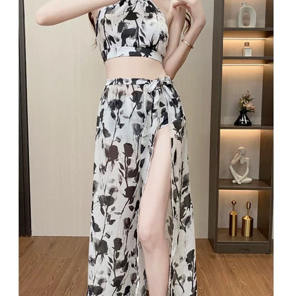 Bikini Bikini Split Swimsuit Women's Three-piece Set South Korea Sexy Hot Spring Internet Celebrity Holiday New Swimwear for Women