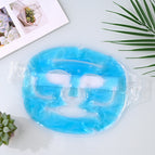 Blue ice crystal ice mask