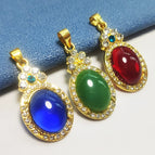 Full diamond round / Red