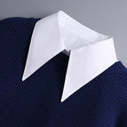 White ashi pointed collar