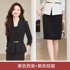 Black suit + 506 black skirt / S