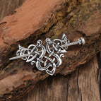 Silver-round hair stick