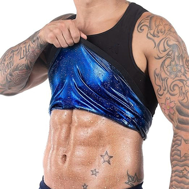 Amazon cross-border men's undershirt body-shaping vest body-shaping underwear tights fitness sports T-shirt compression short sleeve