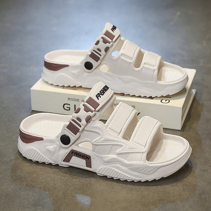 Men's Summer Slippers, Soft-Soled Sports Sandals for Outdoor Use, Dual-Purpose for Driving and Outdoor Beach Use