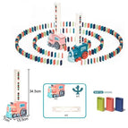 With rechargeable battery charger / [Pink] Domino Train 120 dominoes (plus 3 extra bags of dominoes)