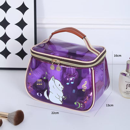 New Cosmetic Bag Ins Advanced Cosmetic Storage Bag Portable Large Capacity Cartoon Cute Portable Wash Bag