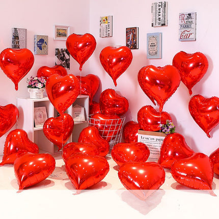 18inch Love Light Board Aluminum Film Balloon Wedding Room Decoration Valentine's Day Party Floating Love Balloon Wholesale