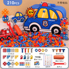 Police car toolbox 210PCS [without electric drill]]