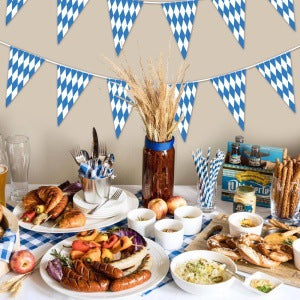 European Oktoberfest Party Supplies Decoration Banner Balloon Oktoberfest Cake Insert Venue Layout Flag