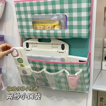 High-value Fabric Storage Hanging Bag Household Dormitory Wardrobe Bedside Large Capacity Multi-layer Storage Bag Hanging Storage Bag