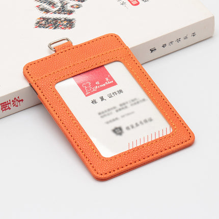 Color-Blocking Basketball Pattern Leather Work Id Card Holder Student Card Holder Business Badge Access Control Pu Lanyard Color-Blocking Wholesale Work Id Card