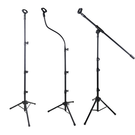 2025 Crossbar Microphone Stand Frosted Metal Adjustable Height Floor Stand Live Performance Microphone Stand