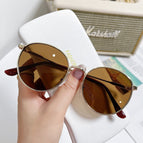 Gold frame tea slices