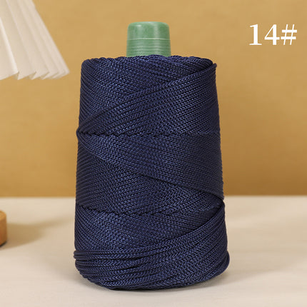 Lightweight Ice Silk Thread for Weaving Hats, Ice Linen Thread for Hand Knitting DIY Crochet Bags, Cushions, Blankets, Hollow Shiny Thick Yarn