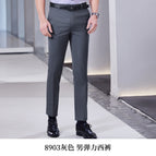 8903 gray stretch trousers for men / S