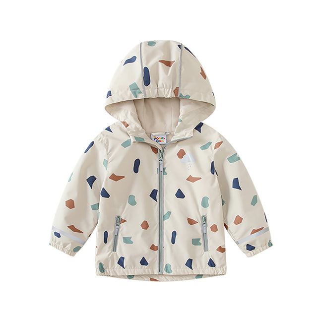 HONEYKING Children's suit Coat Jacket Spring and Autumn Jacket Baby Jacket Outdoor Waterproof Raincoat Rain Pants