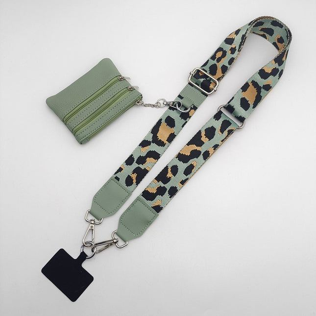 Hot-selling mobile phone strap replaceable detachable hand strap with coin purse mobile phone lanyard Amazon cross-border