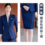Navy blue suit + skirt / S