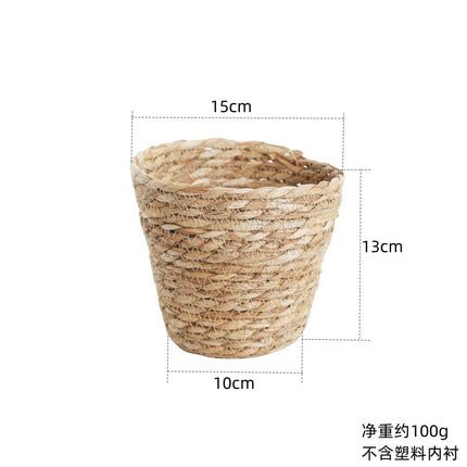 Straw Woven Bear Hug Flower Basket Mini to Large Ribbon / Panier Floral Paille Tressé Ours Ruban