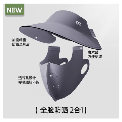 Full Face Sun Protection Mask for Women, Uv Protection Summer Cycling Sunshade Mask, Face Protection Facekini, Breathable Style