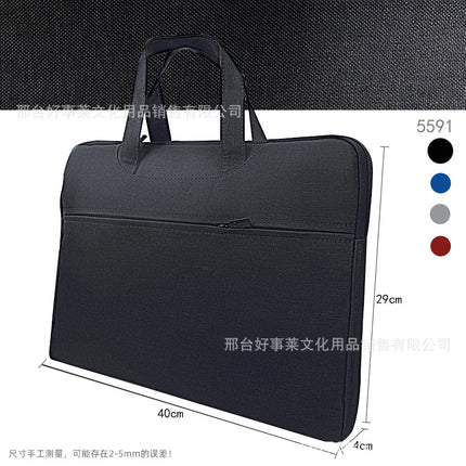 Multi-functional Briefcase Storage Handbag File Bag Large Capacity Meeting Bag Business Office Storage File Bag