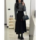 Sweater + skirt [a complete set of good fabrics] / S