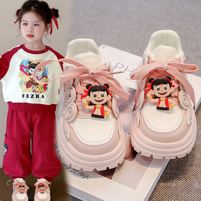 Which magic children's sneaker 2025 spring and autumn new girls' shoes cartoon children's baby shoes casual shoes