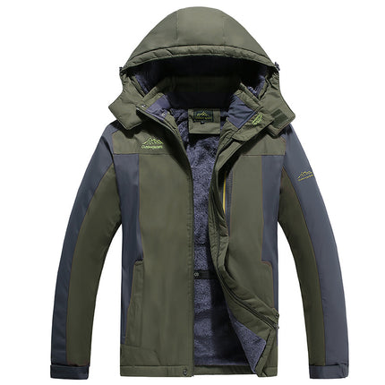 Winter Outdoor Windproof Jacket Dad's Large Size Outwear Removable Liner Cotton Outwear Grandpa Warm Cotton Outwear Export