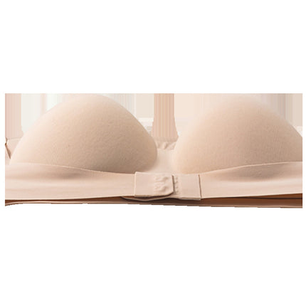 New Arrival Exterior Enlarged Underwear Women's Traceless Detachable Shoulder Strap Tube Top Small Chest Large Bra with No Steel Ring Front Buckle