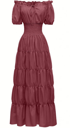 Spring 2025 Medieval Literary Retro dress Stage Dress Cocktail Party Evening Dress